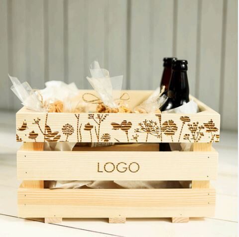 Līgo lielā alus kaste ar logo vai tekstu (cena/gab par 10gab. pasūtījumu)